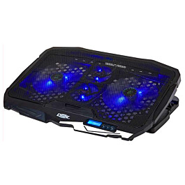 Base Cooler Gamer Com Lcd Suporte Para Notebook 17' Led Azul 4 Fans Dex ...