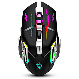 Mouse Gamer USB Com LED 4800 DPI 6 Botões EBAI - FZF-F9