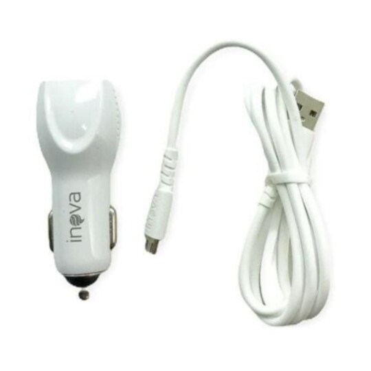 Carregador Veicular 3.4A com Duas Portas Usb e Cabo Type C Inova - CAR-G5111