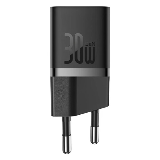 Carregador de Parede Tipo C Baseus GaN5 Fast Charger (mini) 1C 30W Preto - CCGAN30E5-M