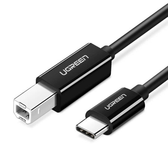 Cabo Impressora USB-C para USB-B 2.0 UGREEN 2m - Preto