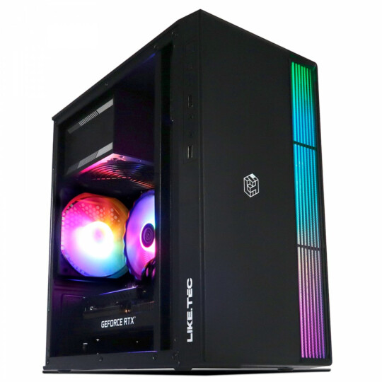 Gabinete Gamer Prime Dark RGB M-ATX Com 1x Fan