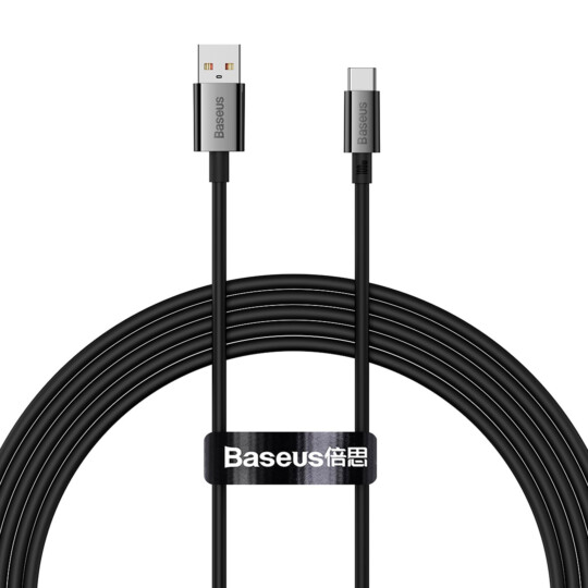 Cabo USB para Tipo C Baseus Superior Series Fast Charging Data Cable 100W 2m Preto