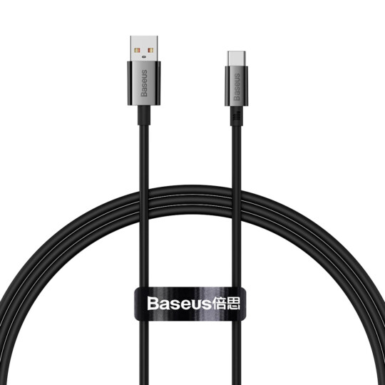 Cabo USB para Tipo C Baseus Superior Series Fast Charging Data Cable 100W 1M Preto