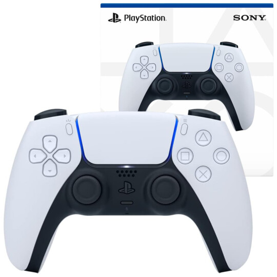 Controle Joystick Sem Fio Sony Playstation Dualsense White e Black - Original