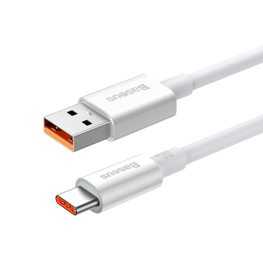 Cabo USB para Tipo C Baseus Superior Series Fast Charging Data Cable 100W 2M Branco