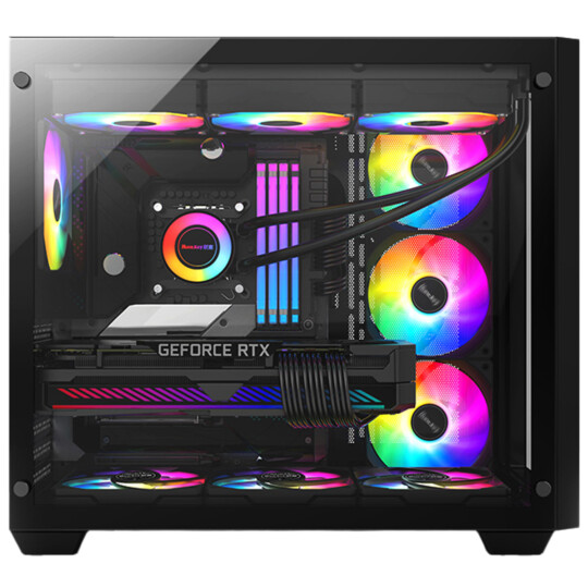 Gabinete Gamer Zeus V2 ATX WC 360mm Com 6x FAN RGB