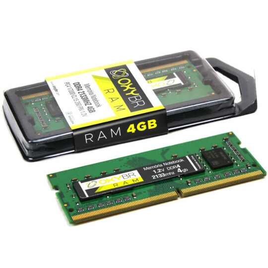 Memória Ram Notebook OxyBR DDR4 4GB 2133MHz - Signa