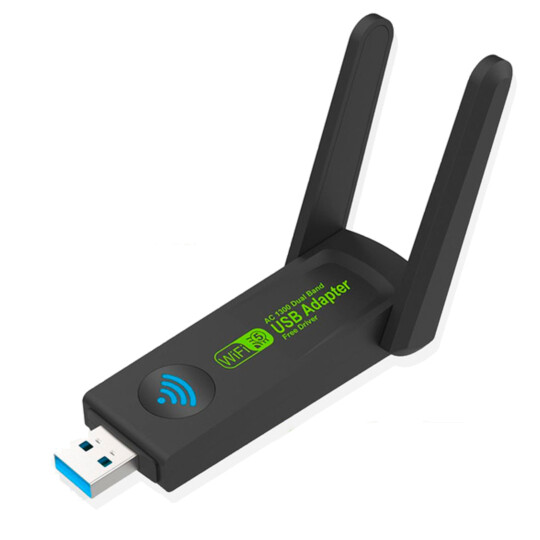 Adaptador Wifi para PC USB 3.0 1300Mbps WIireless 2.4GHz 5GHz KNUP - KP-AW162