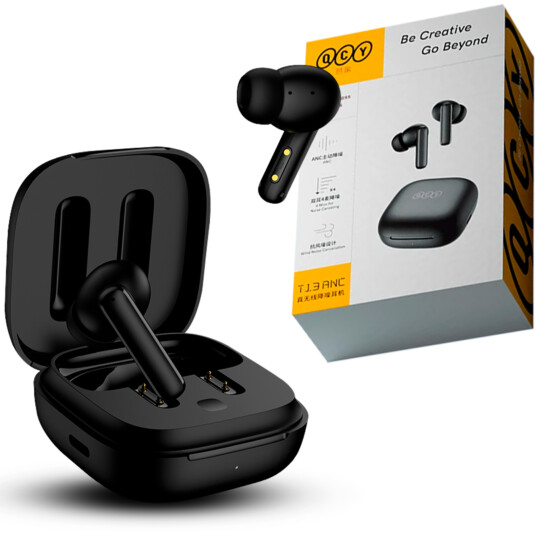 Fone de Ouvido Bluetooth 5.3 QCY T13 ANC Wireless Earphone Preto - BH22DT10A