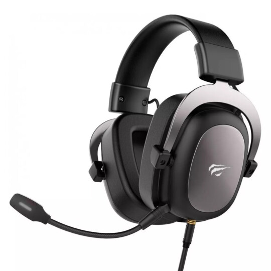 Headset Gamer com Fio e Microfone Havit H2002D Preto+Ocre