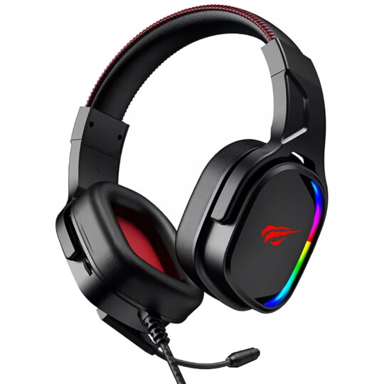 Headset Gamer 7.1 com Fio USB Led RGB Havit Gaming Series H2022U - Preto