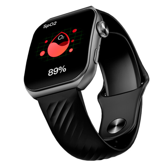 Relógio Smartwatch QCY GS2 S5 Tela Amoled Preto - WA23S5A