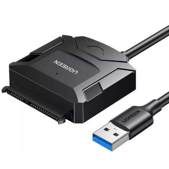 Adaptador USB para HD/SSD UGREEN Usb 3.0 para Sata com Fonte 12V - 20611