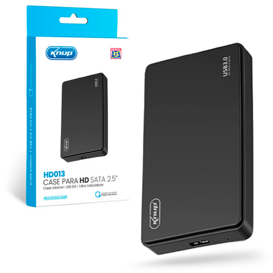 Case HD Externo USB 3.0 Sata 2.5 Polegadas KNUP - KP-HD013