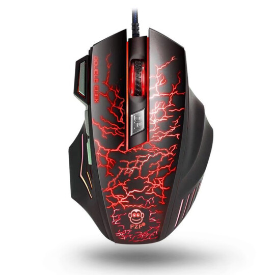 Mouse Gamer Usb Com Led 3600 Dpi 7 Botões Ebai - FZF-A7