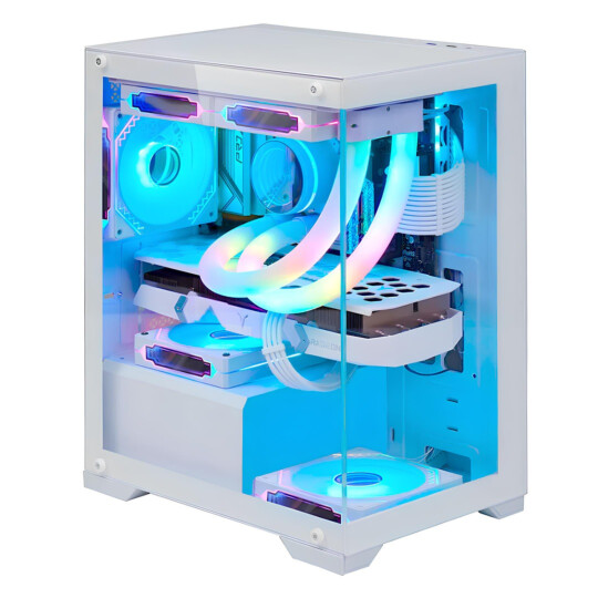 Gabinete Gamer Nebula Mini MetalRed M6 Sem Fans - Branco