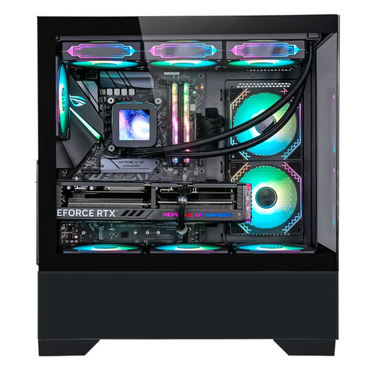 Gabinete Gamer Stellar Pro MetalRed M9 Sem Fans - Preto