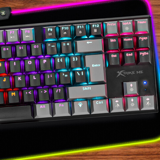 Teclado Mecânico Gamer RGB Xtrike-ME GK-989B Switch Red ANSI