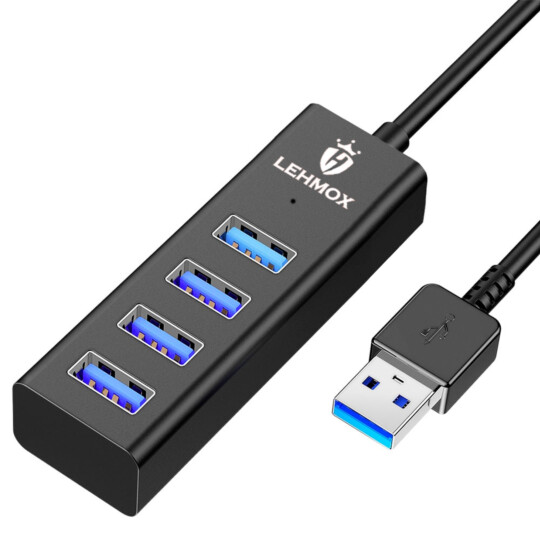 Hub Usb 4 Portas 1 Usb 3.0 e 3 Usb 2.0 LEHMOX - LEY-1835