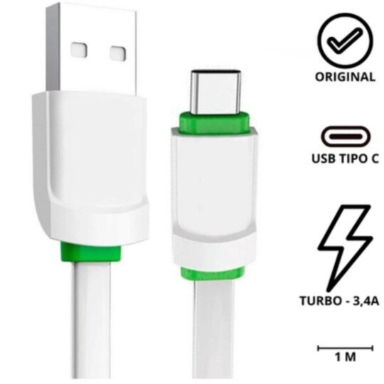 Cabo Carregador Type-C x Usb 1 Metro para Celular OBERON - OR-CO08/C