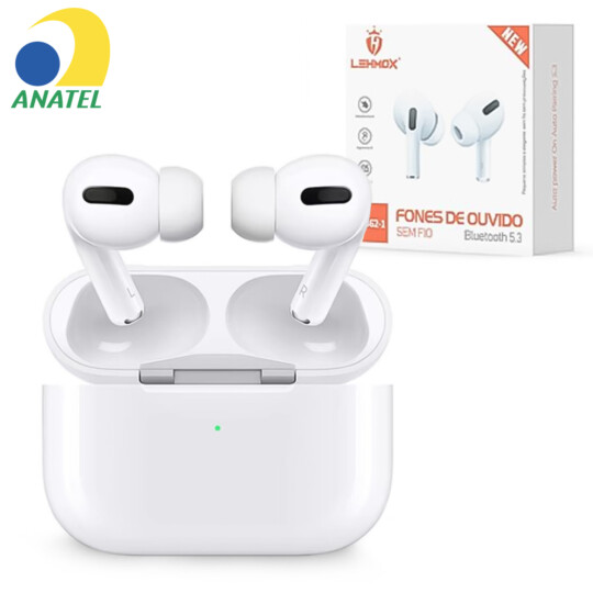 Fone De Ouvido Bluetooth 5.3 Tws Airphones Branco Lehmox - LE-362-1