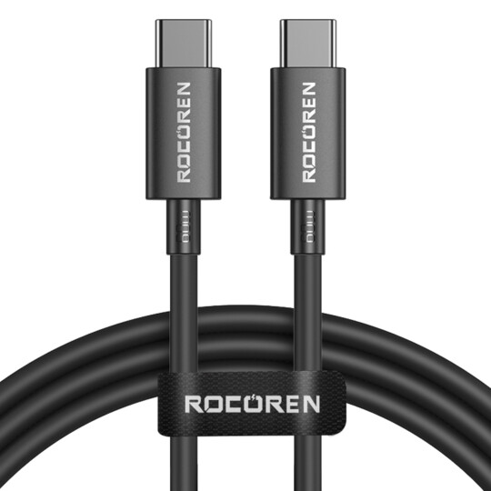 Cabo USB C Rocoren Jianyi Series USB C para USB C 60W 1m - RCCXTT-JY01