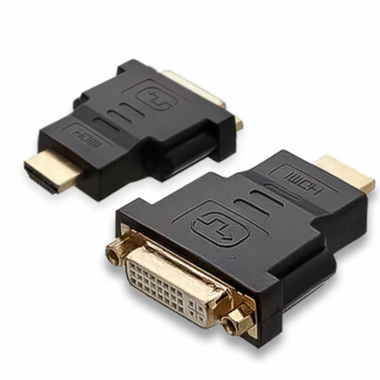 Adaptador Conector DVI-I 24.5 Fêmea x HDMI 19 Pinos Macho EXBOM - 03121