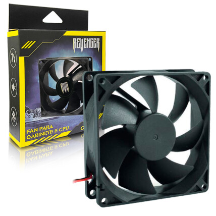 Cooller FAN para Gabinete 80mm X 80mm 2500 RPM REVENGER - G-VR313