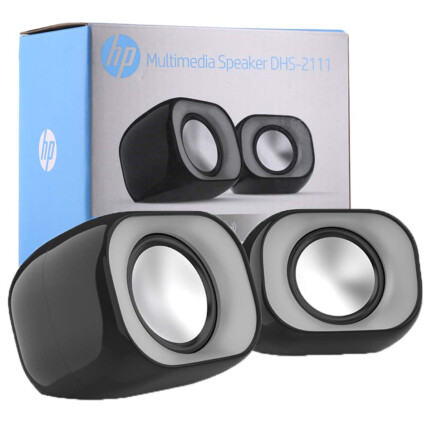 Caixa de Som Speaker HP Usb 2.0 P2 2x3W Preta - DHS-2111