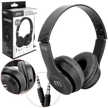 Fone de Ouvido Headset com fio P2 3.5mm Knup - KP-429