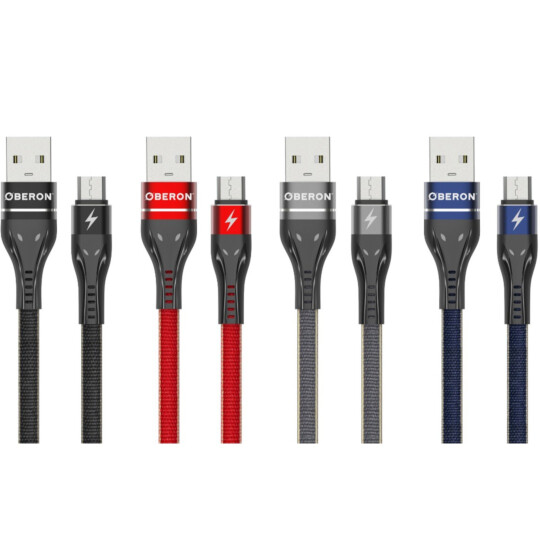 Cabo Carregador V8 x USB 2 Metros para Celular OBERON - OR-CO07/M2