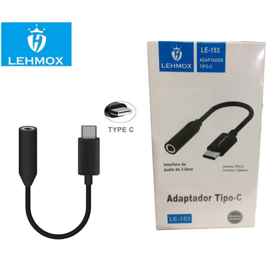 Adaptador Tipo C para P2 3.5mm Lehmox - LE-153