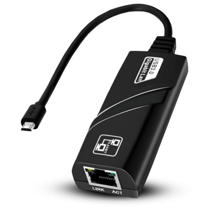 Cabo Adaptador De Rede RJ45 10/100 mbps Saída Micro Usb V8 Knup - KP-AD104