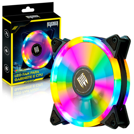 Cooler Fan Led RGB 120mm para Gabinete REVENGER - G-VR332