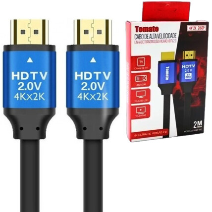 Cabo HDMI 3 Metros Alta Velocidade 4K Tomate - MHD-4113