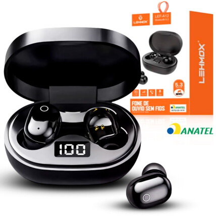 Fone De Ouvido Bluetooth TWS AIRDOTS LEHMOX - LEF-A12