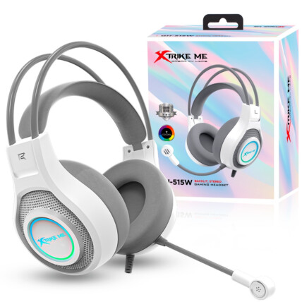 Headset Gamer com Fio Xtrike-me Gh-515w Branco para PC 2P2