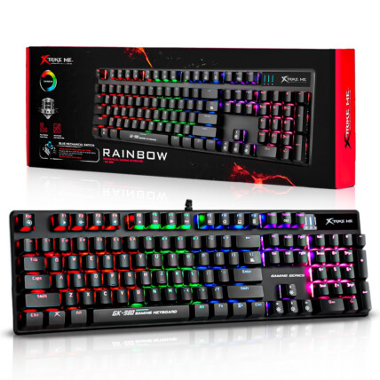 Teclado Mecânico Gamer Xtrike-ME GK-980 RGB Switch Azul ANSI