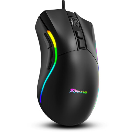 Mouse Gamer Xtrike-ME GM-226 Preto com Fio USB RGB 7200dpi 