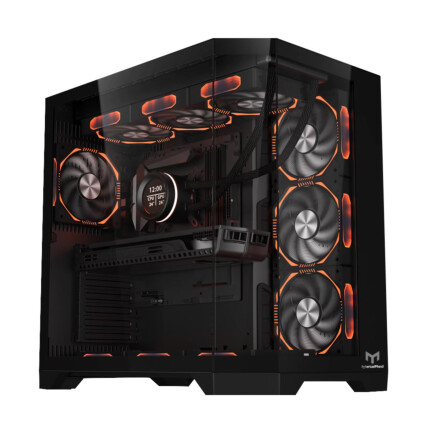 Gabinete Gamer Neptune Pro MetalRed M5 Sem Fans - Preto