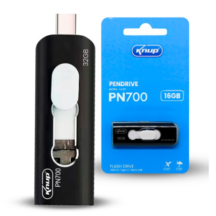 Pendrive 32Gb Tipo C + USB 2.0 Ultra Fast KNUP - KP-PN700/32GB