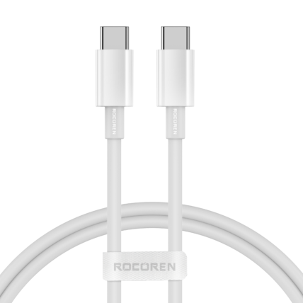 Cabo USB C Iphone 15 Rocoren Yuanyi Series USB C para C 1M - RCCXTT-FY02