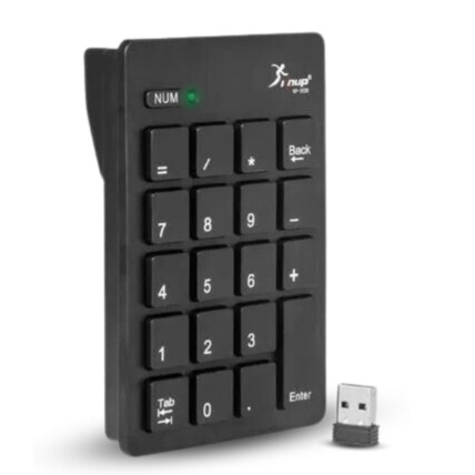 Teclado Numérico para Notebook USB Sem Fio 2.4Ghz KNUP - KP-2038