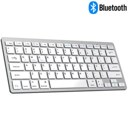 Mini Teclado Bluetooth sem Fio Slim para PC Notebook e Tablet ABNT2 - 203